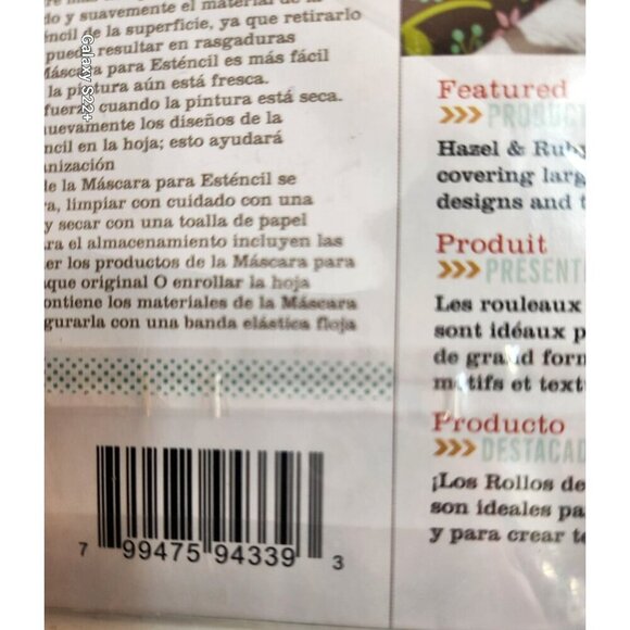 Hazle and Ruby Mask Peel Away Stencil Set Chevron and Alphabet Designs For Craft - Picture 12 of 12